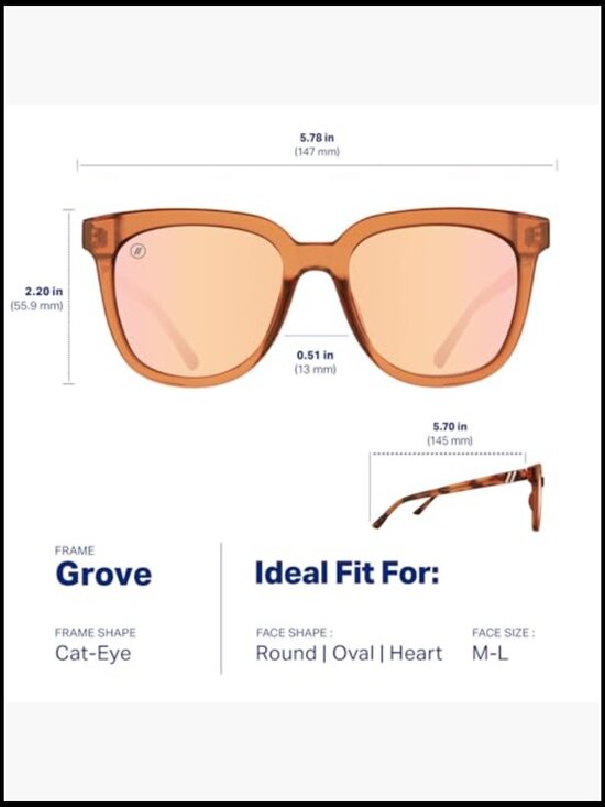 Polarized Sunglasses with Acetate Temples and Butterfly Frames main image 7